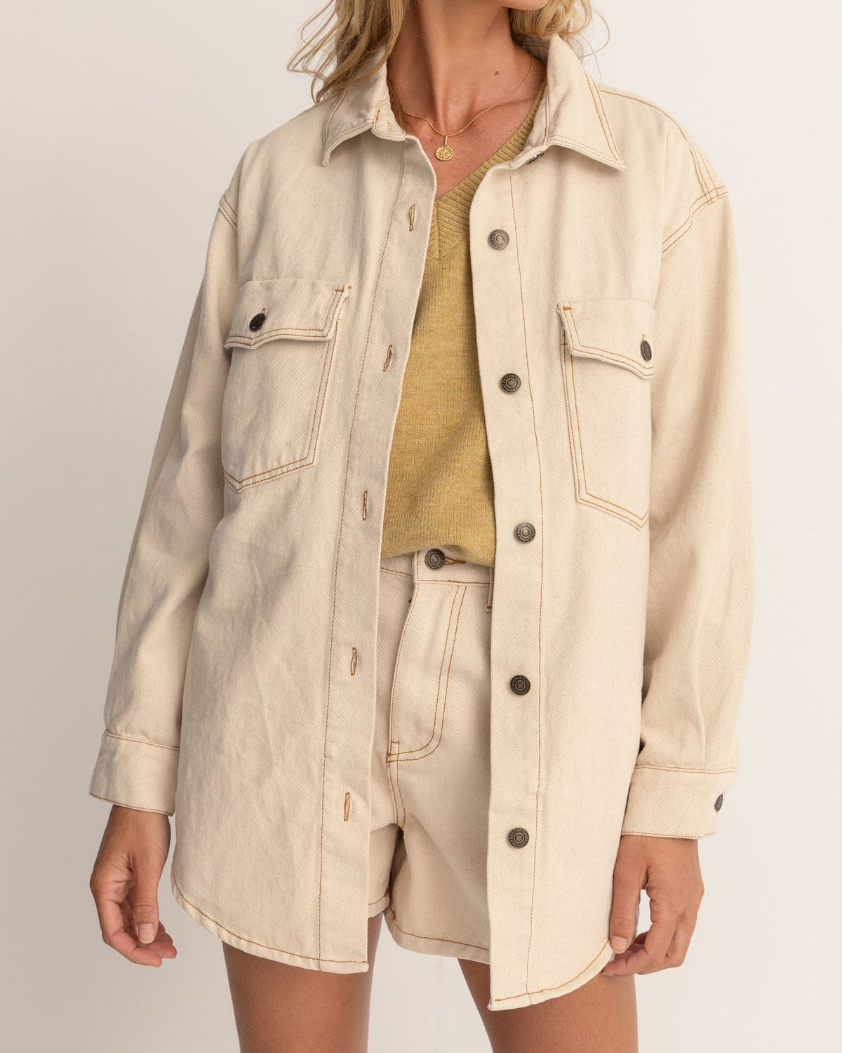 Claude Drill Shacket