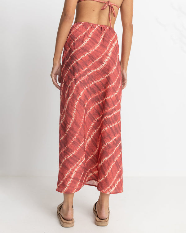 Sahara Tie Dye Bias Cut Maxi Skirt