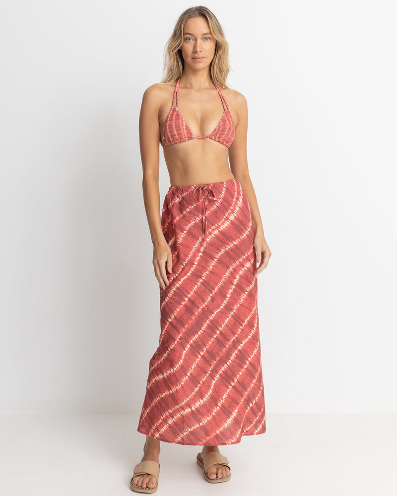 Sahara Tie Dye Bias Cut Maxi Skirt