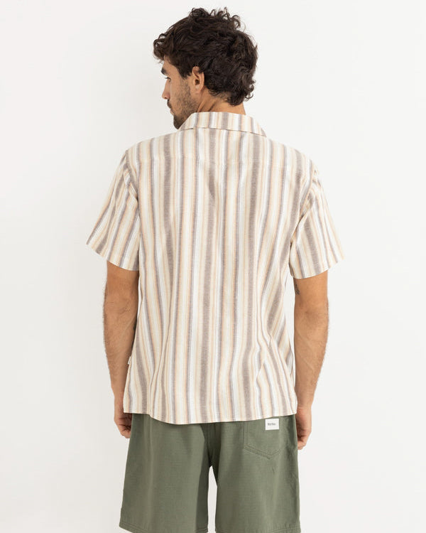 Vacation Stripe Short Sleeve Shirt