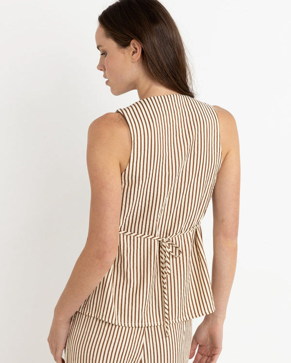 Cove Stripe Long Vest