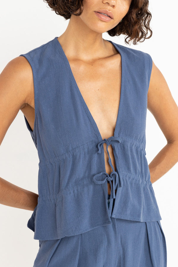 Skyla Tie Front Top