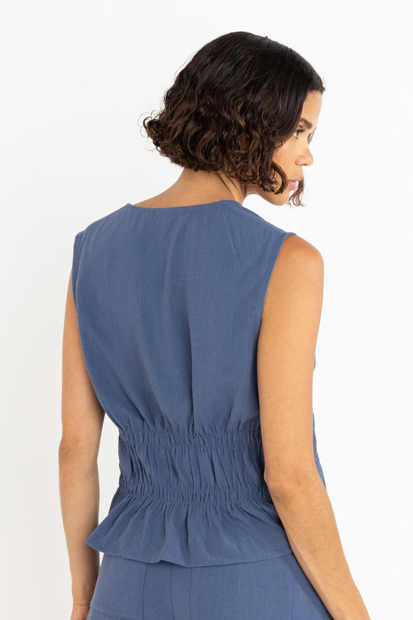 Skyla Tie Front Top
