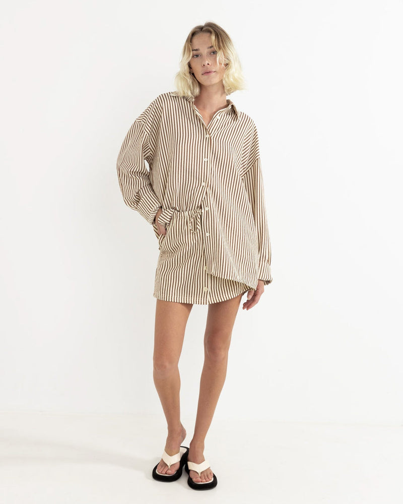 Cove Stripe Oversized Long Sleeve Shirt