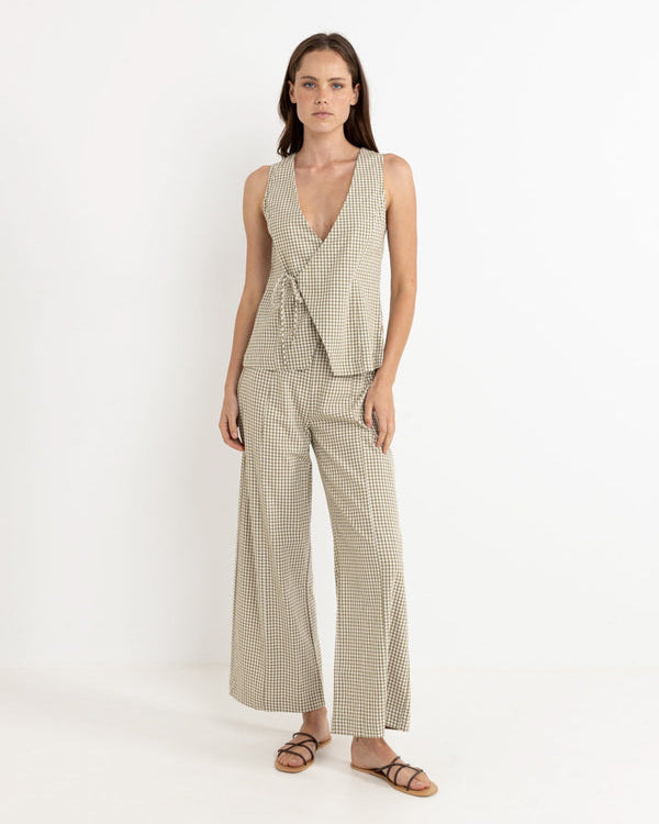 Lola Check Wide Leg Pant