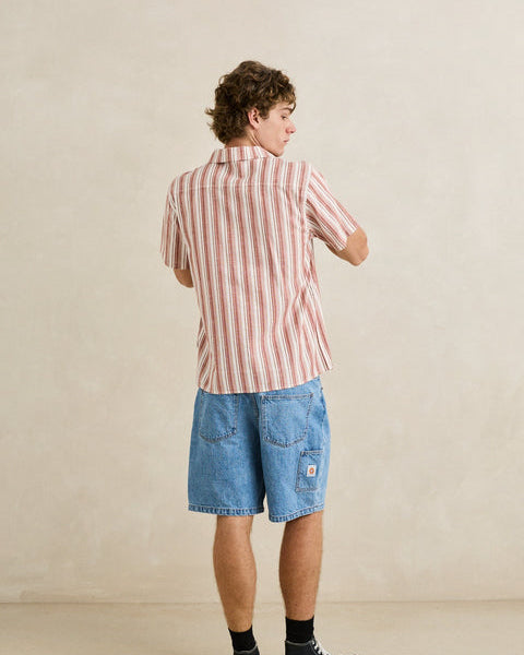 Vacation Stripe Short Sleeve Shirt