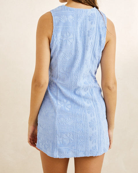 Baydside Terry Towelling Wrap Mini Dress