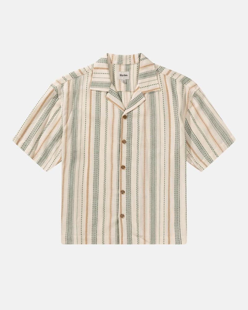 Vacation Stripe Short Sleeve Shirt