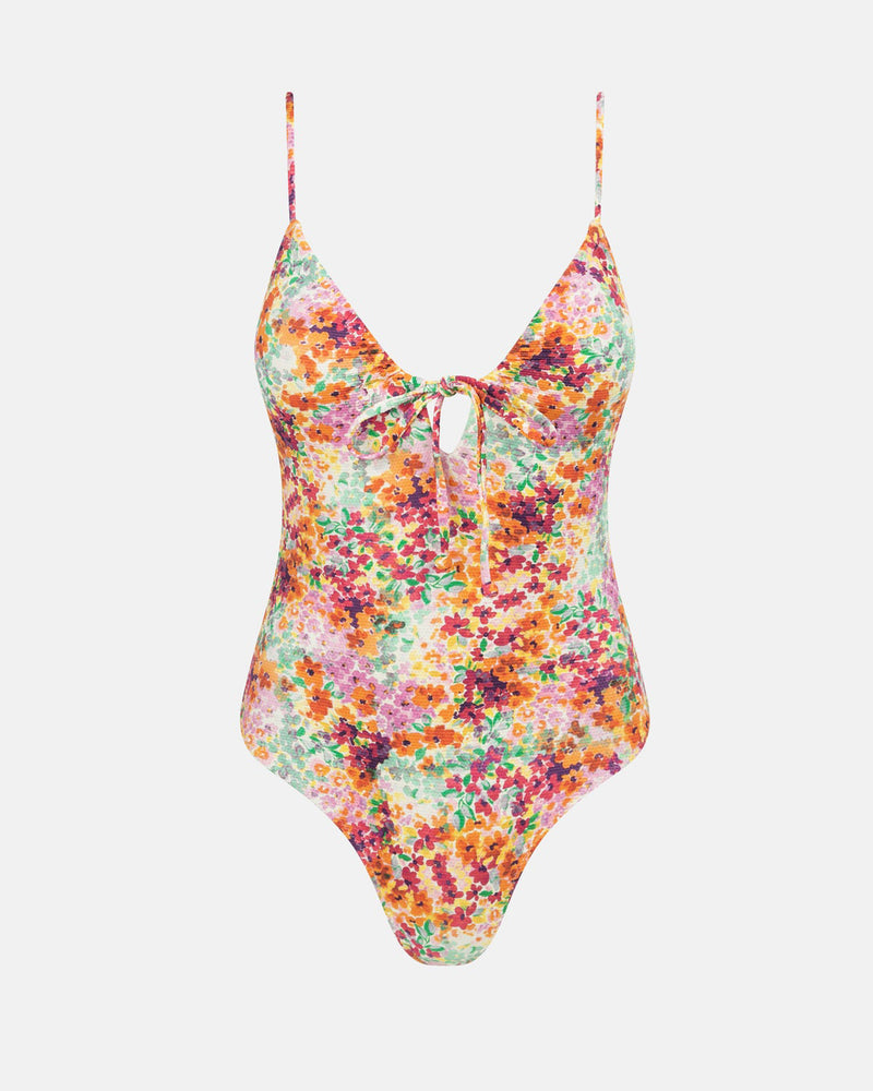 Sierra Floral Tie Front One Piece