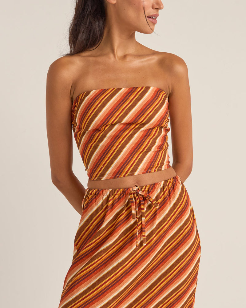 Chica Stripe Strapless Top