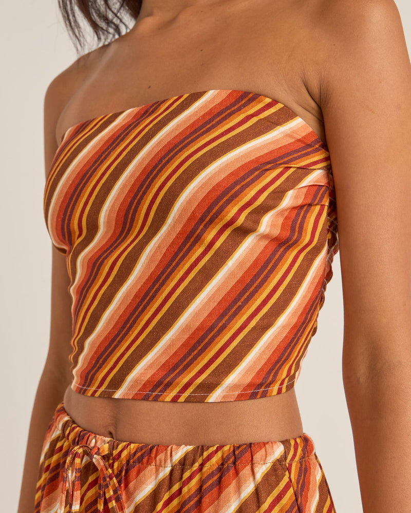 Chica Stripe Strapless Top