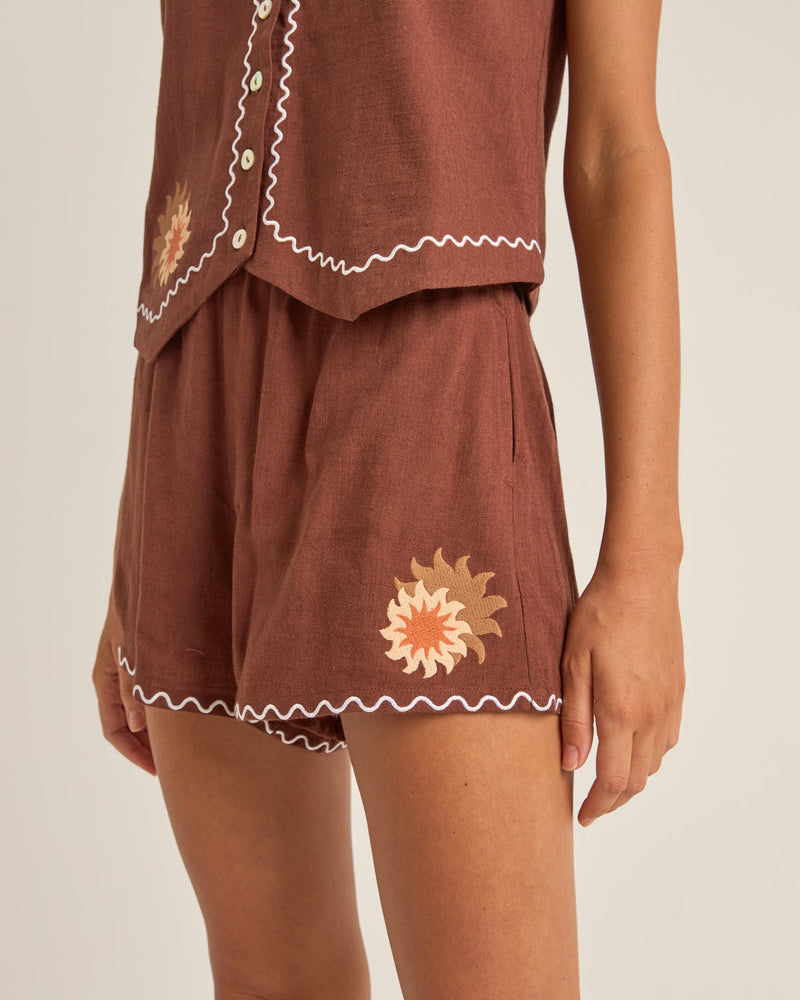 Solis Embroidered Shorts