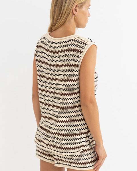 Tami Stripe Knit Longline Tank
