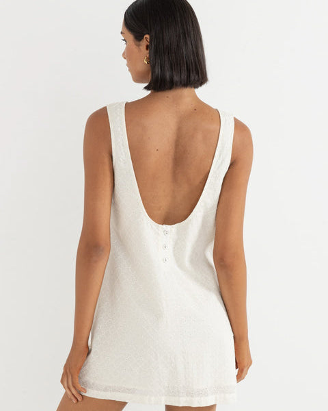 Porto Eyelet Mini Dress