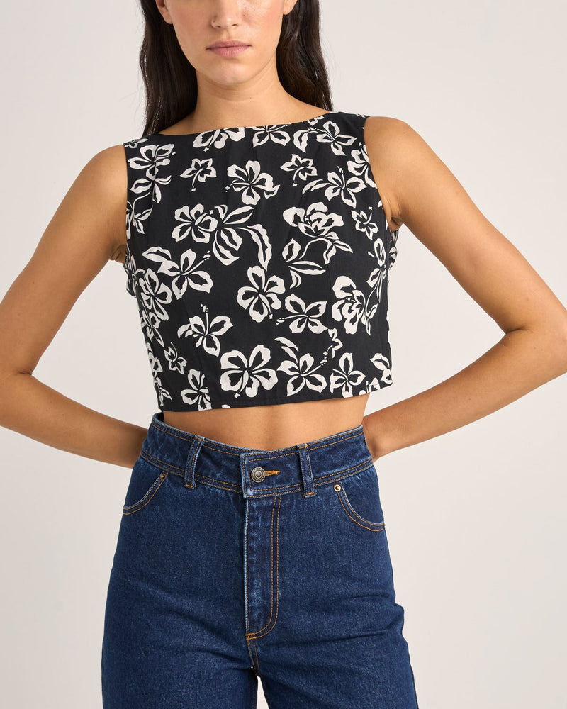 Roselle Tie Back Top