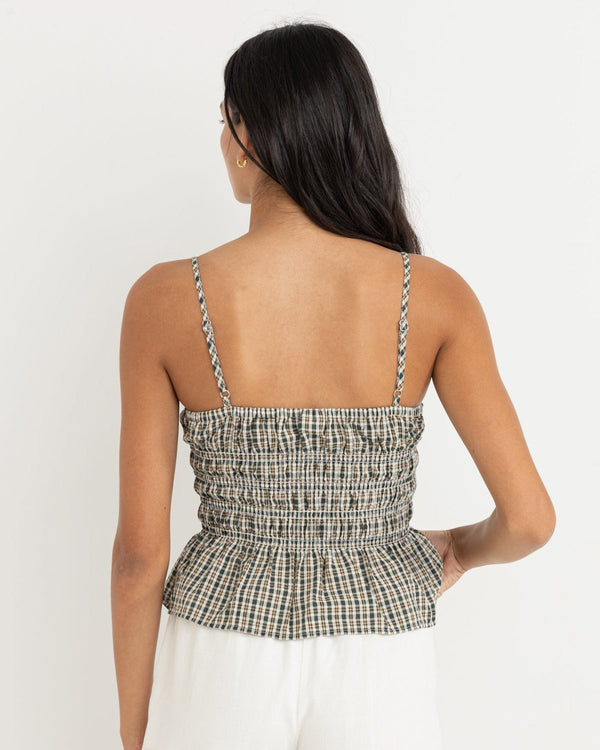 Antibes Plaid Top