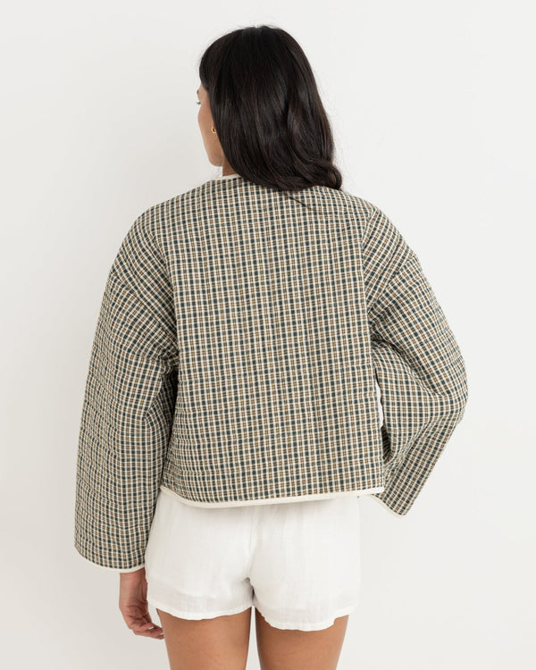 Antibes Plaid Quilted Jacket
