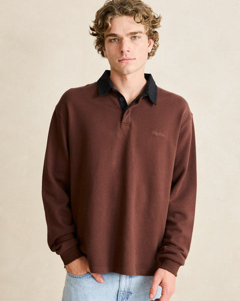 Koa Long Sleeve Rugby Polo