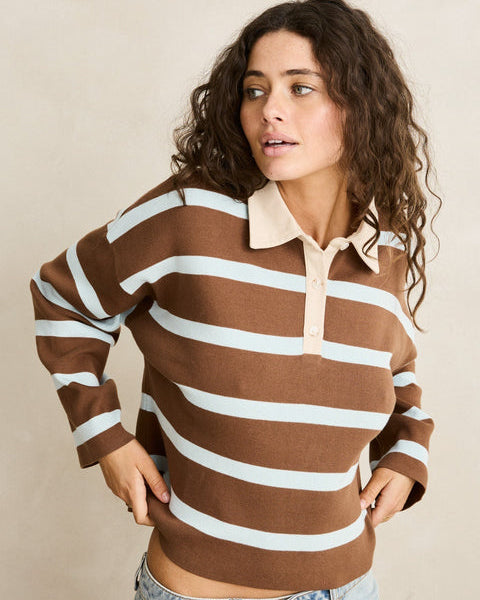 Rugby Polo Knit Sweater