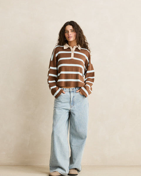Rugby Polo Knit Sweater