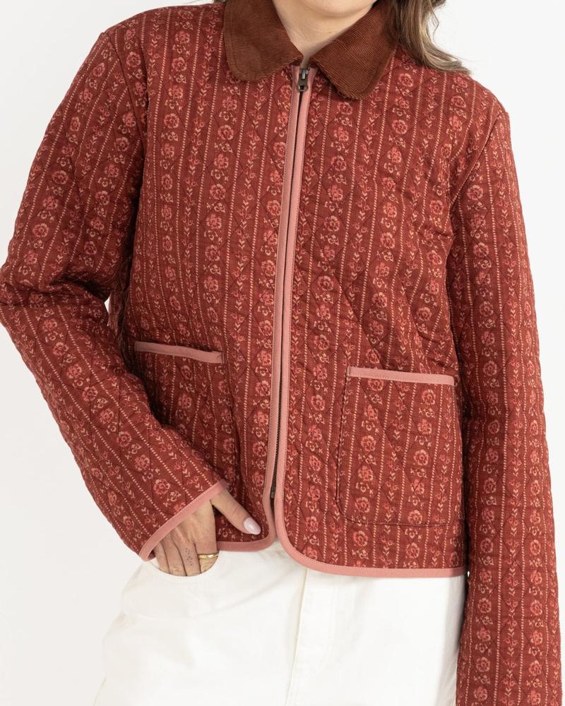 Vintage Floral Quilted Jacket