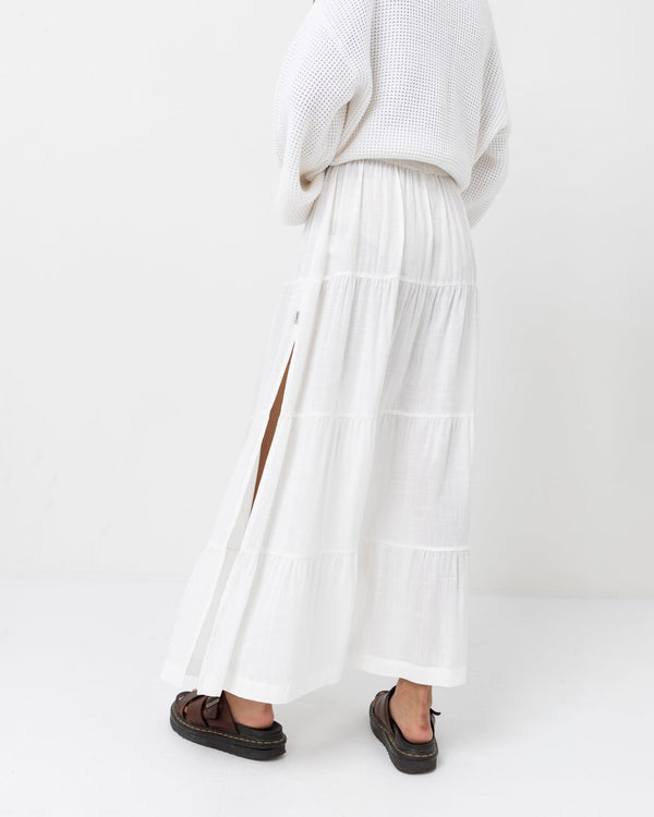 Classic Tiered Maxi Skirt