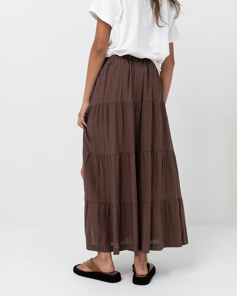 Classic Tiered Maxi Skirt