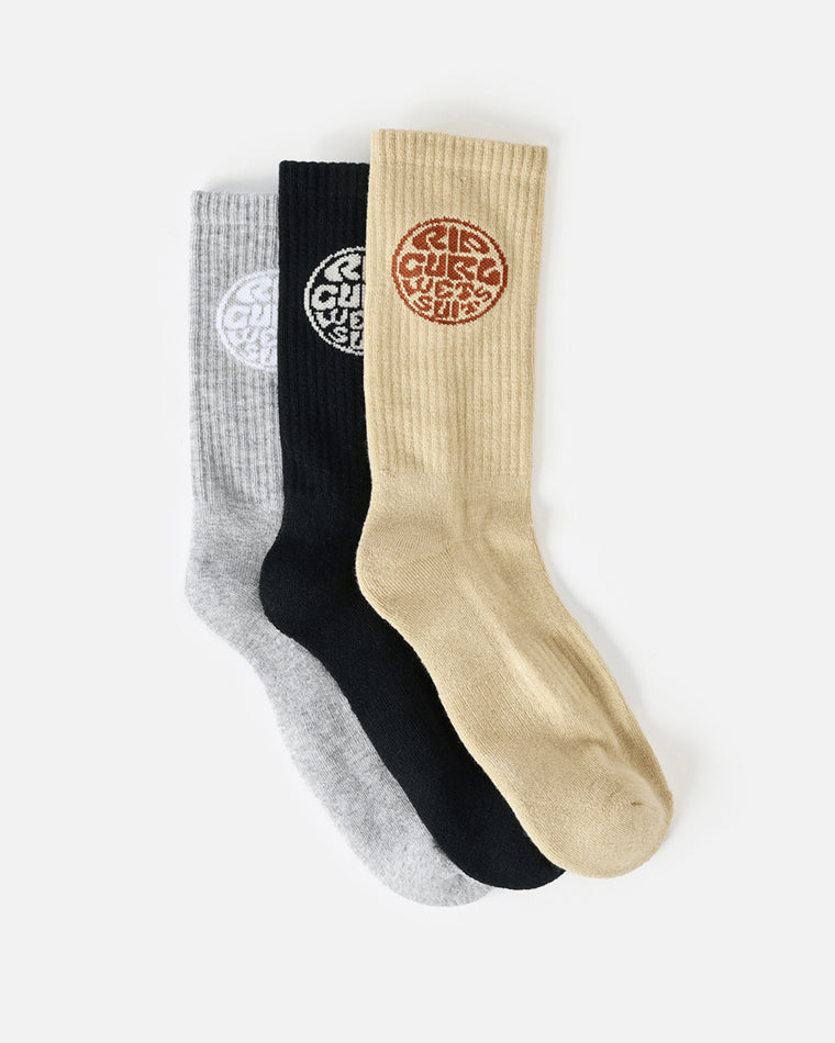 Wetty Crew Sock 3-Pk