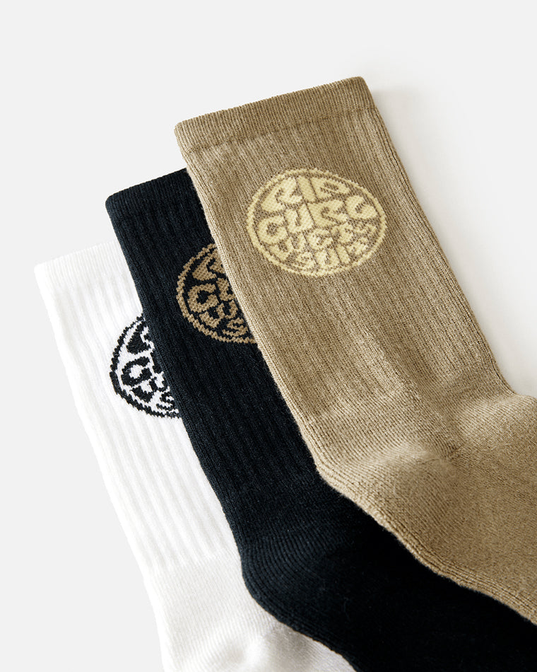 Wetty Crew Sock 3-Pk