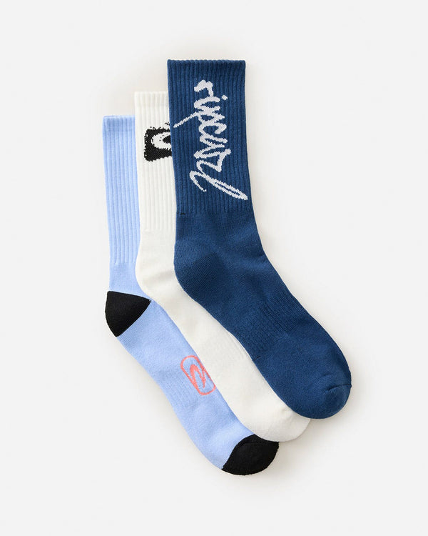 Retro Crew Sock 3 Pack