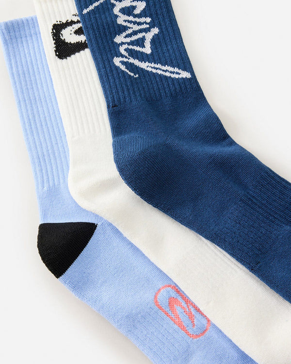 Retro Crew Sock 3 Pack