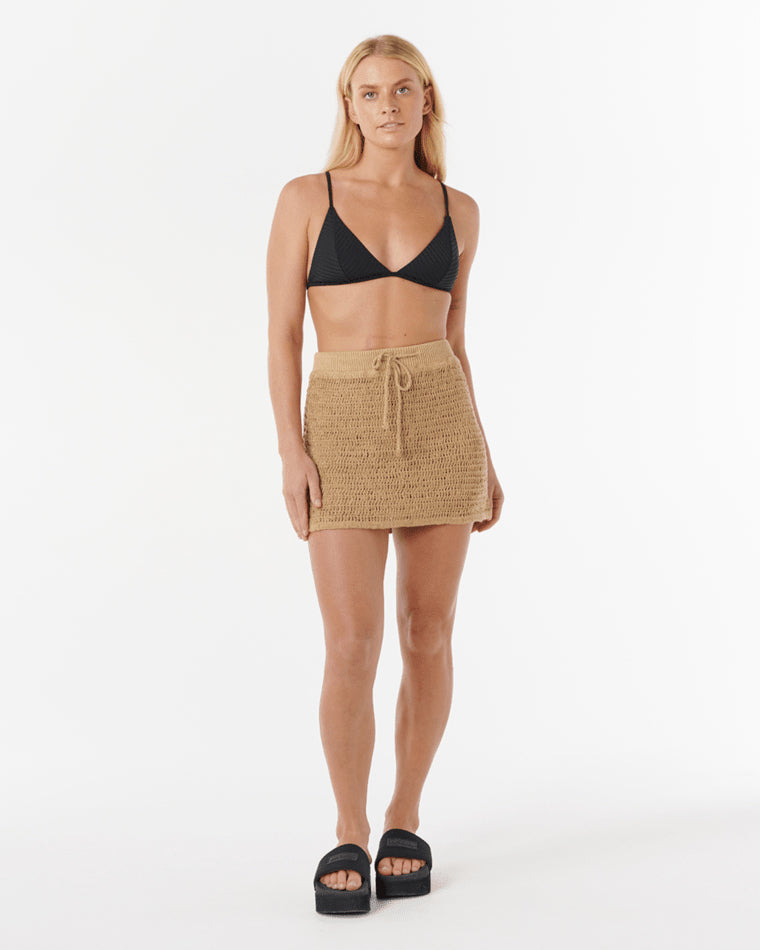 Soleil Crochet Mini Skirt