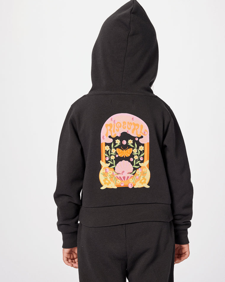 Girls Rainbow Tropics Hoodie
