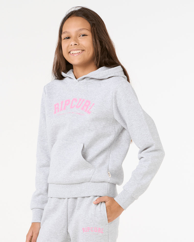 Girls Varsity Print Hoody