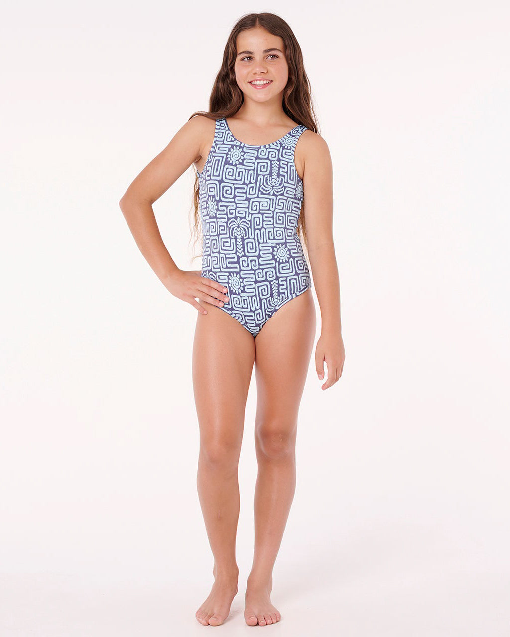 Girls Sunset Luau One Piece