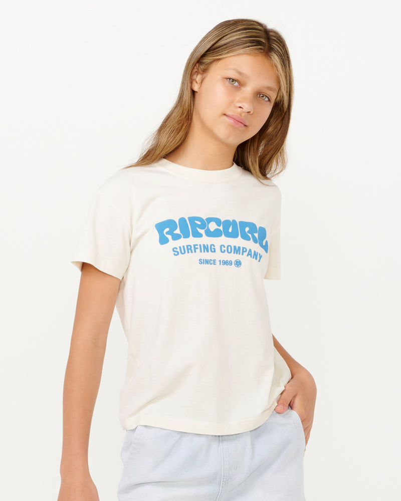 Girls Surf Puff Relaxed Tee