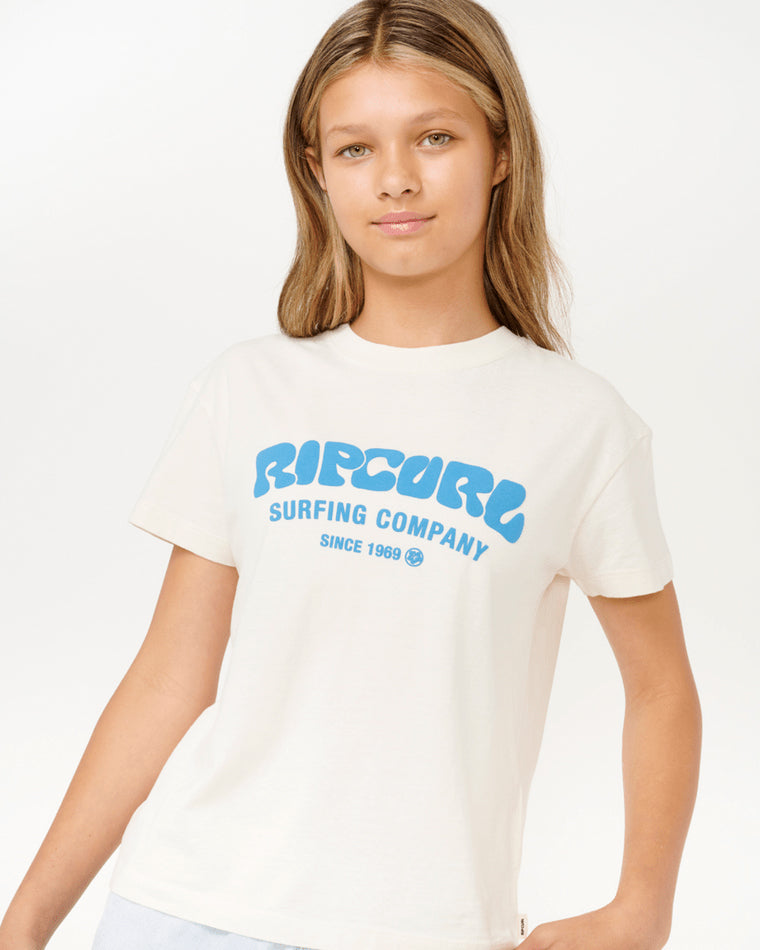 Girls Surf Puff Relaxed Tee