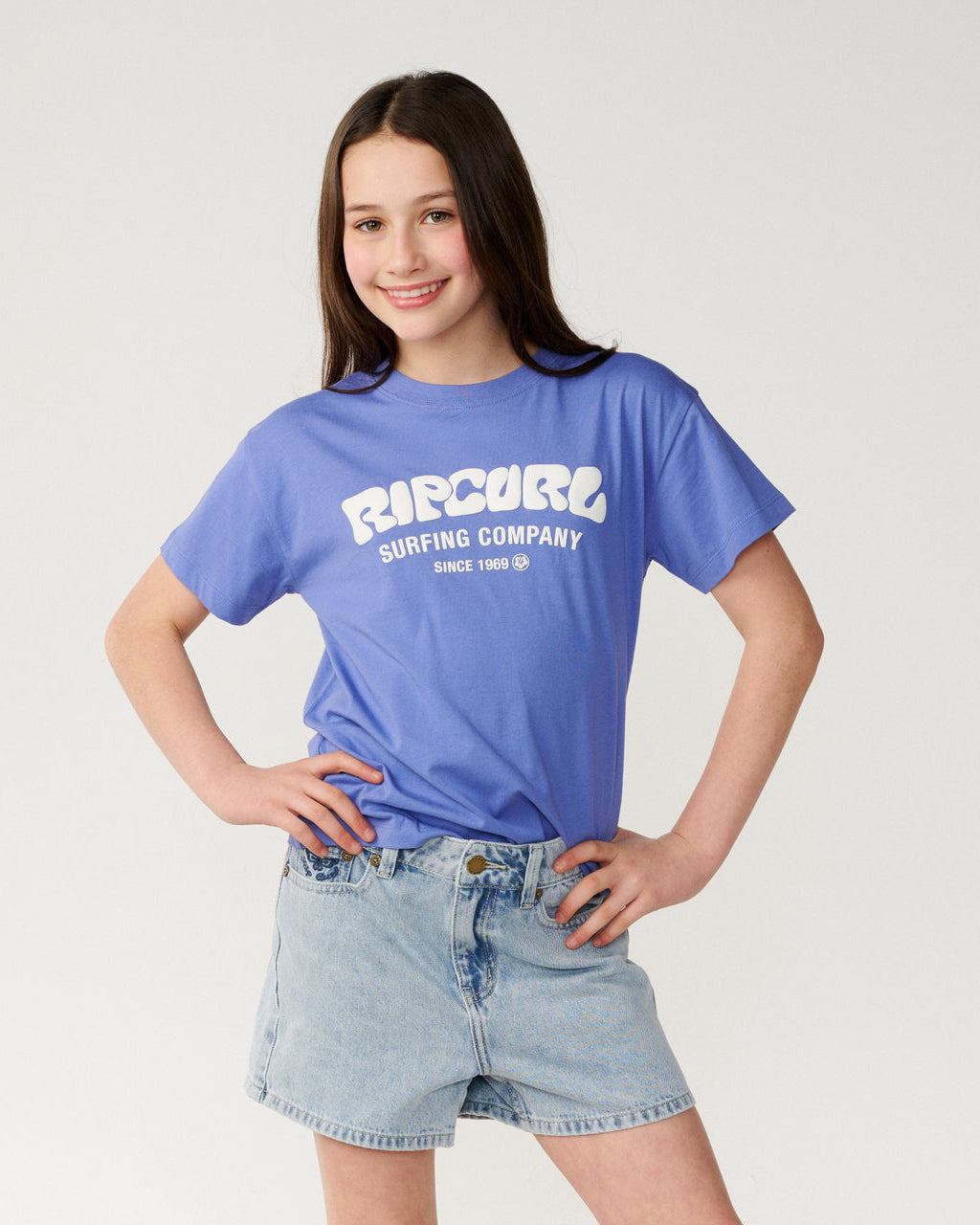 Girls Surf Puff Relaxed Tee