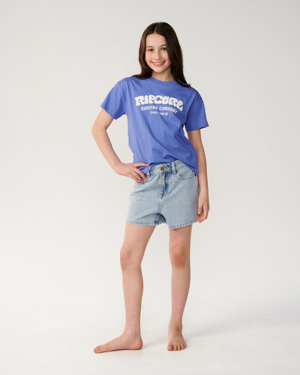 Girls Surf Puff Relaxed Tee