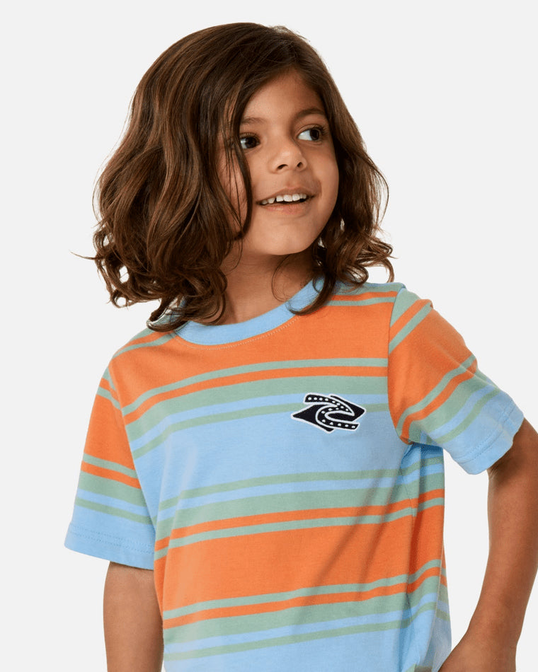 Tots Ocean Party Stripe Tee