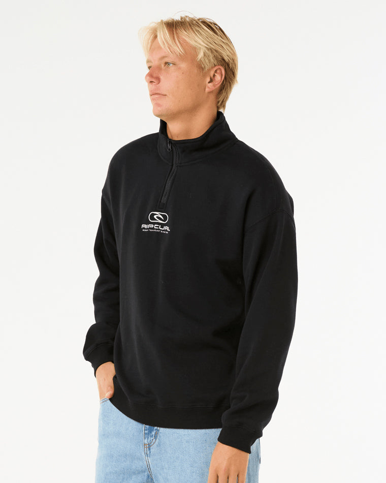 Pill Icon 1/4 Zip Crew