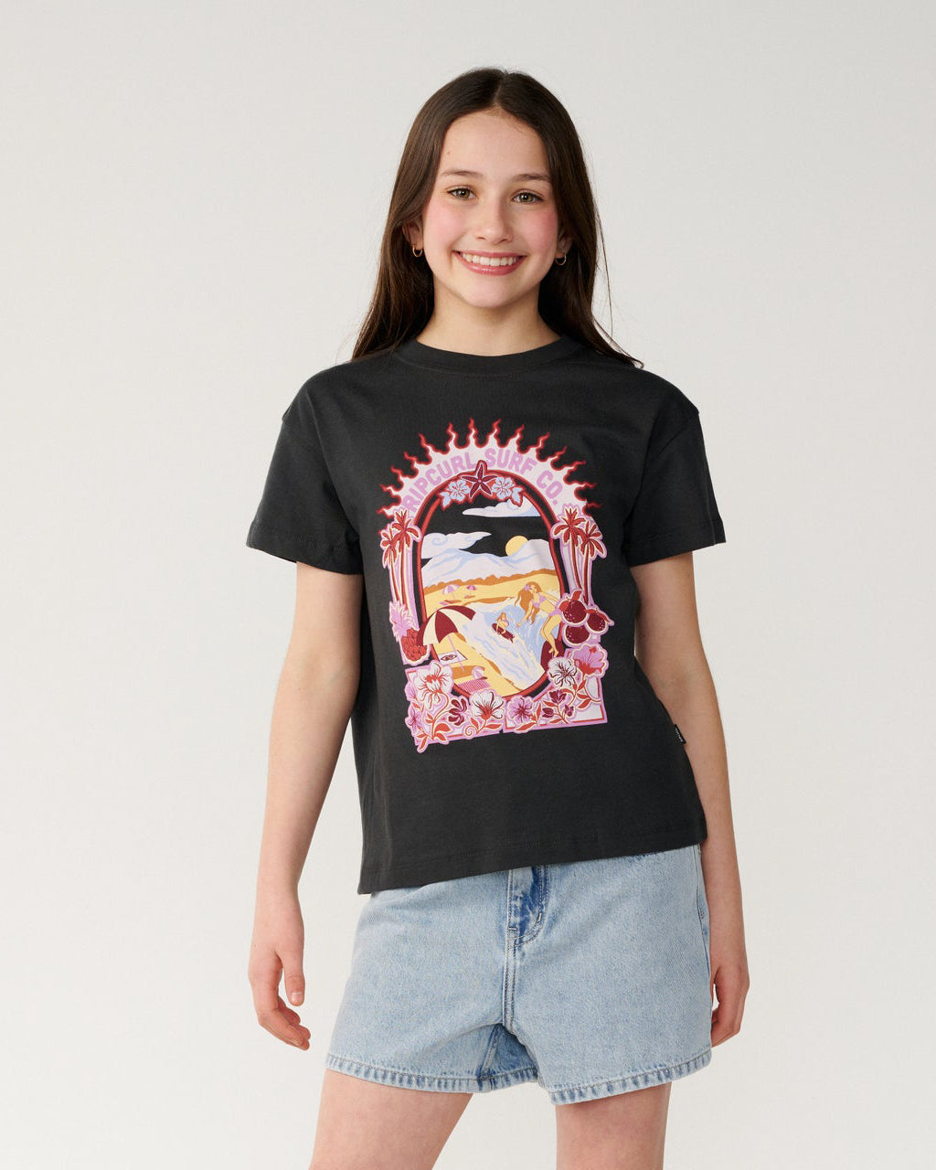 Girls Costa Del Sol Band Tee