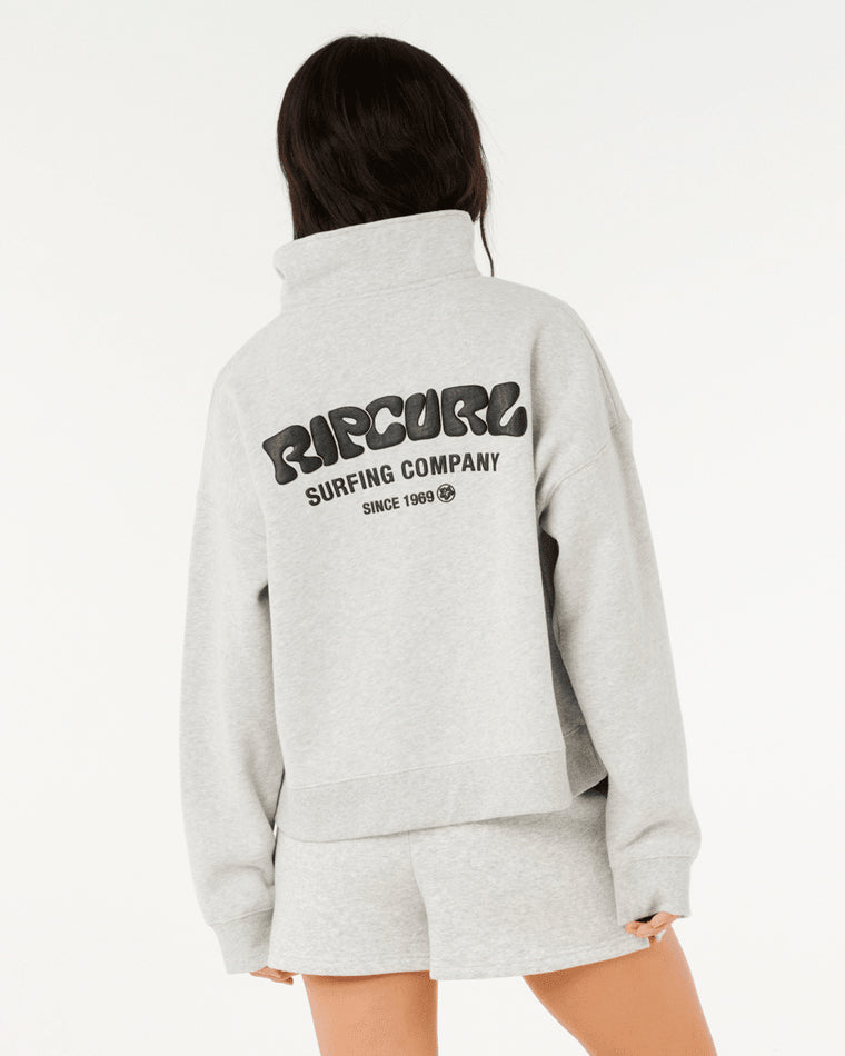 Surf Puff 1/4 Zip Crew