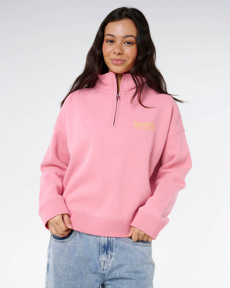 Surf Puff 1/4 Zip Crew