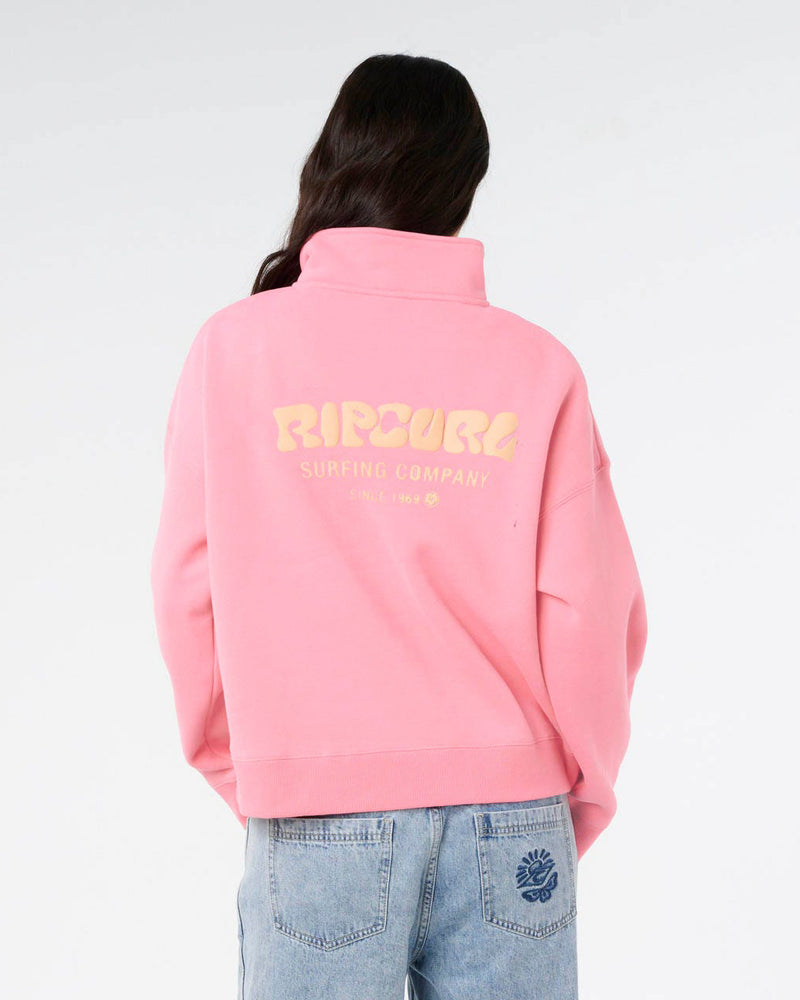 Surf Puff 1/4 Zip Crew