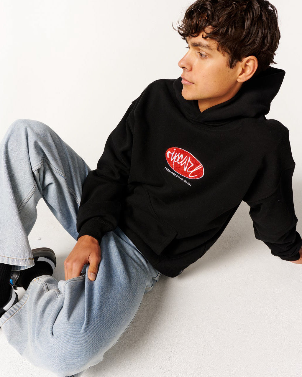Rip Curl Rip Script Hood Black