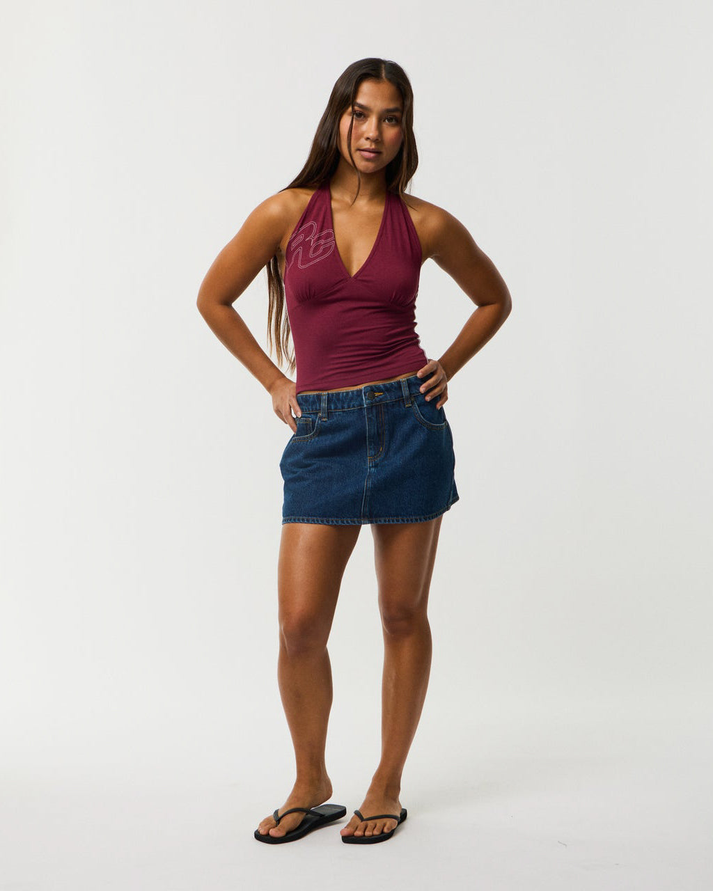 Archive Script Jersey Halter