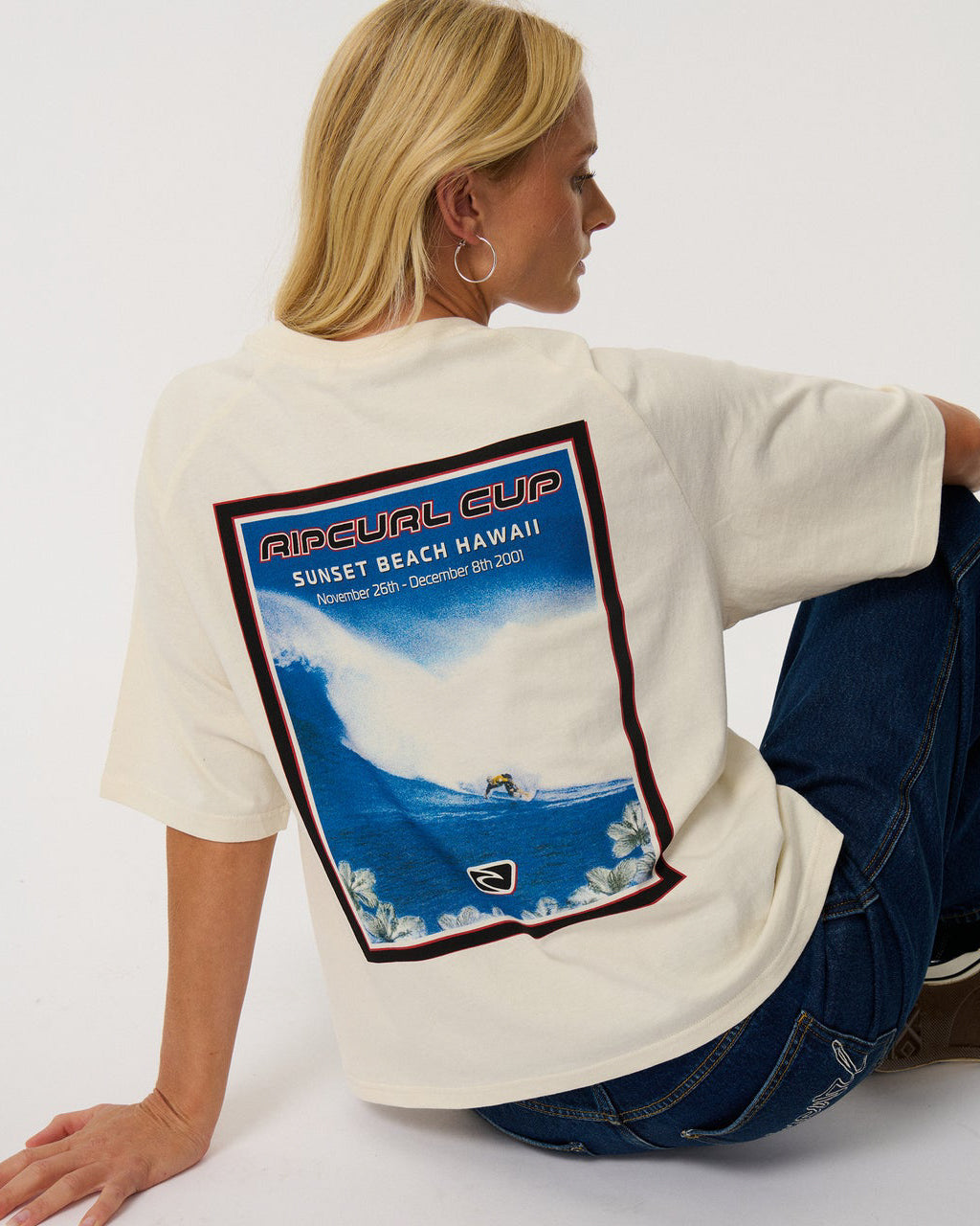 Sunset Beach Raglan Boxy Tee