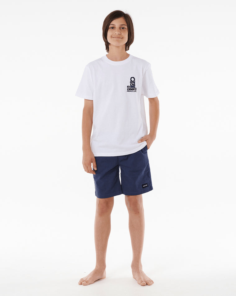 Boys Search Stack Tee