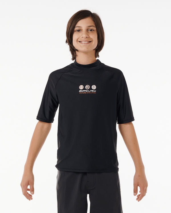 Boys Future Evolution Upf Short Sleeve Rashie